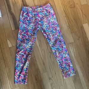 Terez Colorful Sprinkle Print Kids Leggings